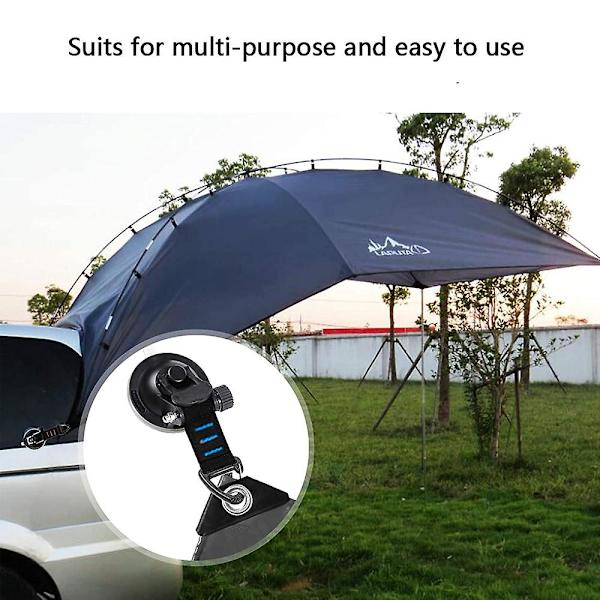 Tunga sugkoppar 4 stycken med krokar Uppgraderad bilcamping blue