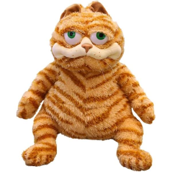 Min superstjerne plysjleketøy søt Garfield katten plysjdukker gaver leker plysjputer gutter jenter gul katt dyretegneseriefigurer (12'')
