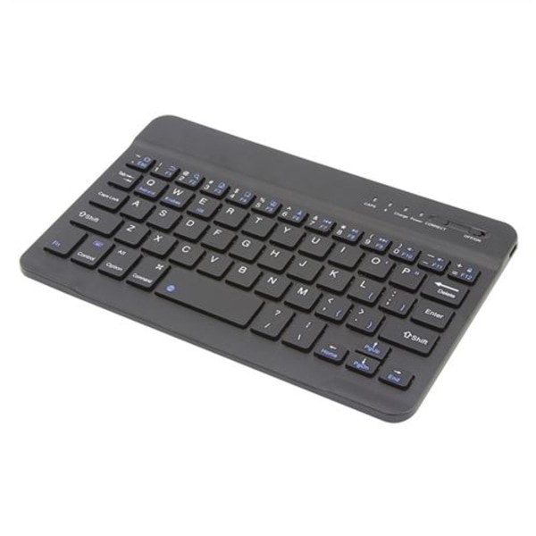 Mobiltelefon-nettbrett mini Bluetooth-tastatur 78 taster svart