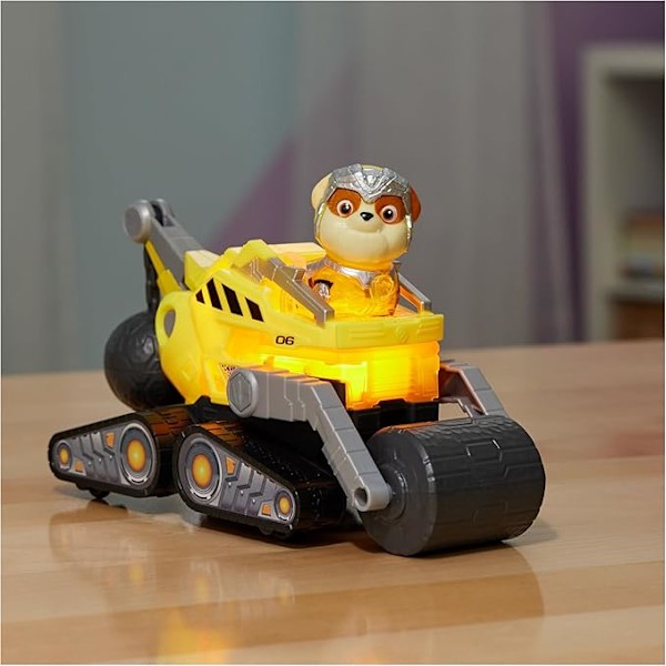 Teemallinen Rubble-bulldoseri: Super Elokuva, valolla ja äänellä, pelejä lapsille ja tytöille, 3+ vuotta