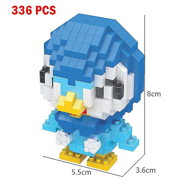 Nanoblock Lille Bygge Pikachu Murstensmodel Uddannelsesmæssige Legetøj Til Børn Fødselsdag Mursten Blok Piplup