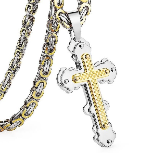 Ortodoxa kristna kyrkan Eternal Cross Halsband Robust Stainles