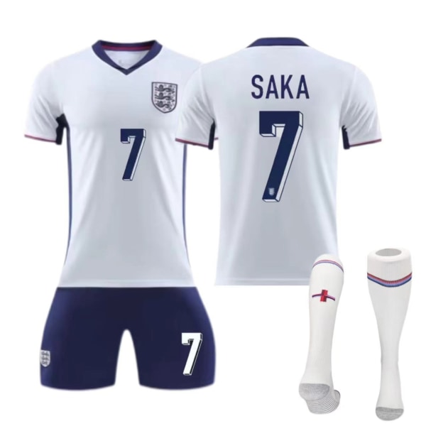 Europacup England hemmatröja nr 9 Kane nr 10 Bellingham barn vuxen kostym fotbollströja Factory default blank version XXL
