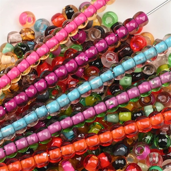 4,0 mm Tšekkiläiset Lasipisarahelmet Dye Core Pienet Lasipärleet DIY-Valmistukseen Korut Käsityöt Rannekorut Kaulakorut Korvakorut S3225