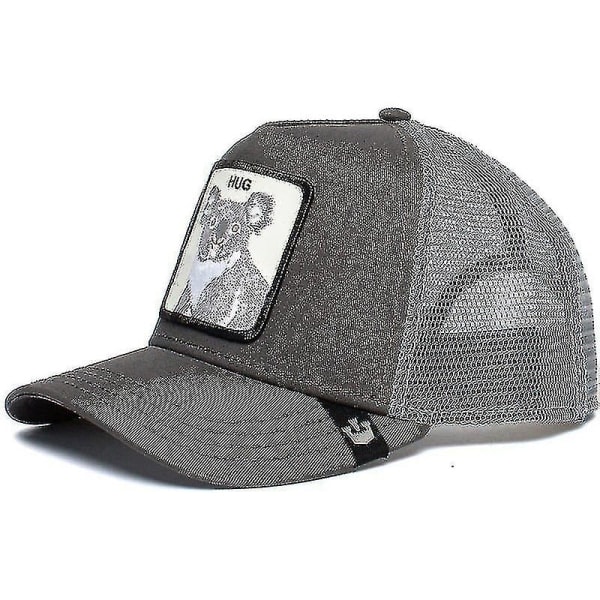 Aikuisten musta Panther Mesh -lippis Kesä Baseball -lippis Trucker -lippis W-WELLNGS Koala Koala