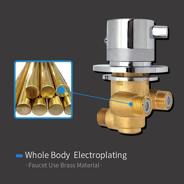 Termostaattiset sekoittimet Messinki Suihkusekoittimet Venttiili hanat 1 uloskäynti