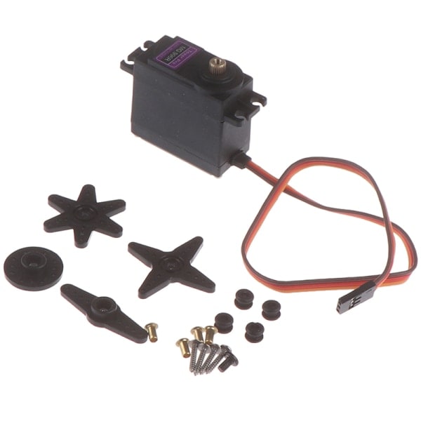 Sæt MG996R 360° Gear Servo Motor Stort drejningsmoment til RC helikopter