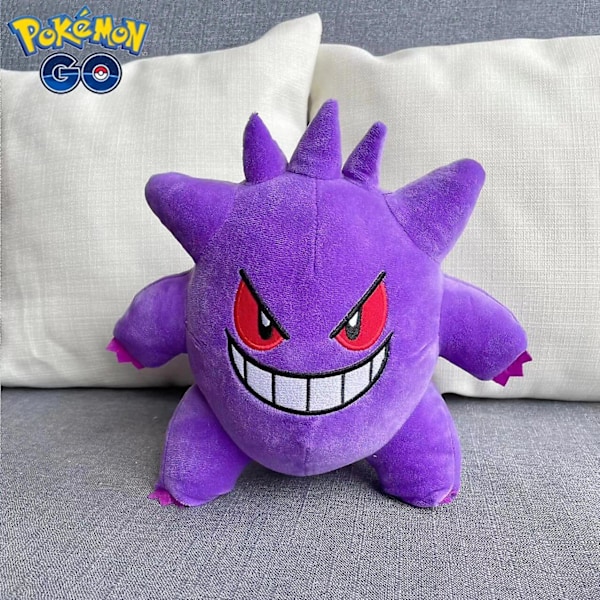 25-30cm Kawaii Ghost Gastly Haunter Gengar Plysj Leke Fylt Anime Dekor Myk Dukke Tegneserie Sofa Pude Søt Gave Til Barn 25-30cm 25-30cm Gastly