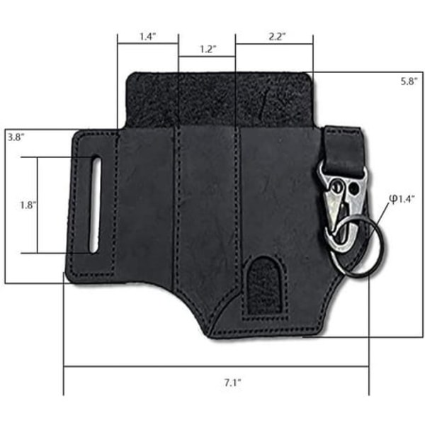 Multifunktionel Holster, 3-lomme Organisations Holster,
