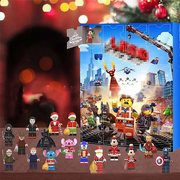 2023 Jule Cartoon Figurer Dukke Legetøj Adventskalender, Jul 24 Dage Nedtælling Overraskelse Blind Box Festlig Gi