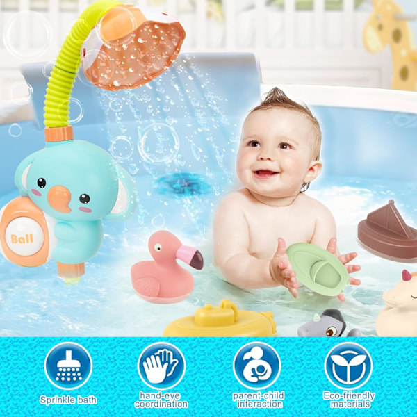 Baby Badelegetøj, Baby Bruseshower til Badekar Automatisk Bruser & Bade Sprøjte