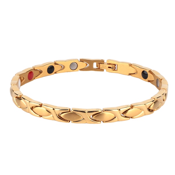 Kvalitetssikring, Elegant Magnetisk Armbånd med Justerbar Ankelkæde Funktion, Overlegent Materiale og Stilfuldt Kobberarmbånd Design Til