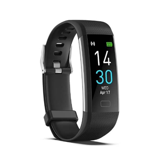 Fitness-armbåndsur uden Bluetooth uden app skridttæller søvnovervågning kalorieforbrænding (sort)