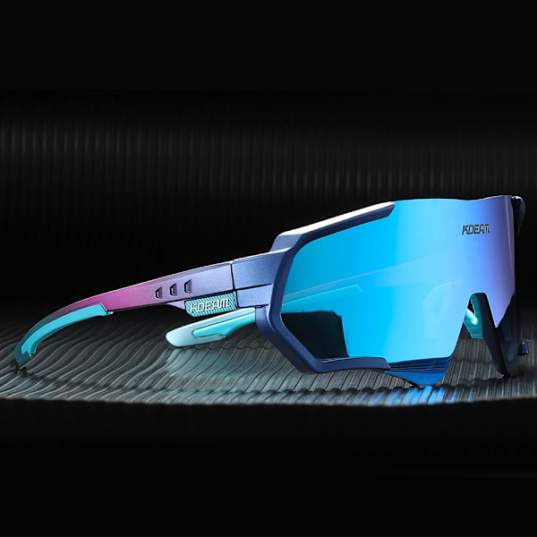 Gylden leverandør tilpasser logo polariserede kvalitet sport solbriller tr90 stel cykling briller cykel Shades med nærsynethed stel C4 KD714