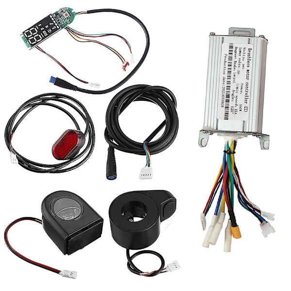 36v 350w 15a Motor Controller + Dashboard + Front/Rear Light Speed Controller for Scooter Electric Bike