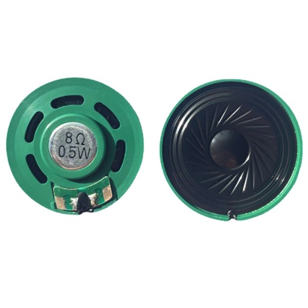 IC 2 st 36 mm rund grön plastmagnet Elektronisk högtalare Högtalare