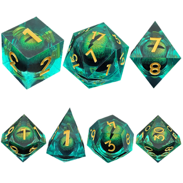 Dragon Eyes Dice Set with Moving Floating Cores Board Game Accessories for Table Sp