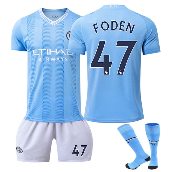 Manchester City Barn Fotbollströja 23-24 Nr 47 FOOT kids 28(150-160cm)