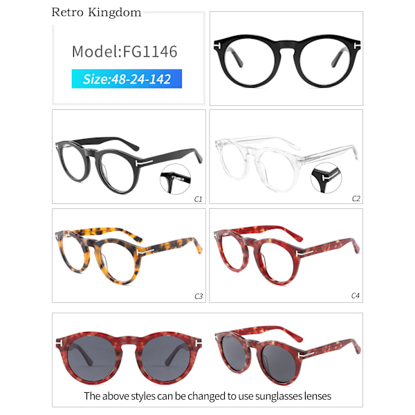 Engros Hot TF  Tom  Optiske Brille Stel Ford Fashion Acetat Briller Mænd Kvinder Solbriller Recept Briller OEM COLOR