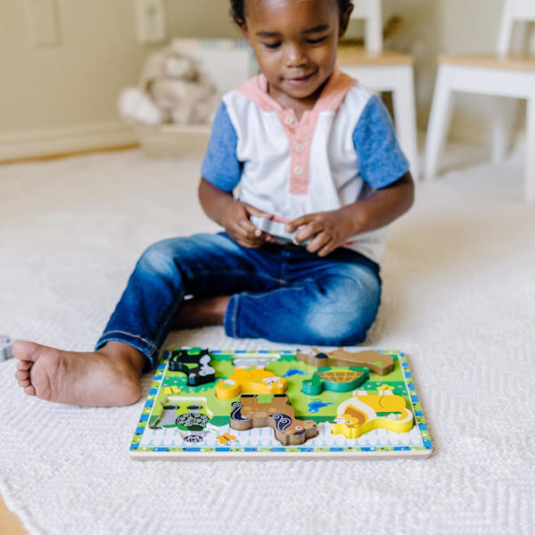 Melissa & Doug Husdjur Trä Chunky Pussel (8 st)
