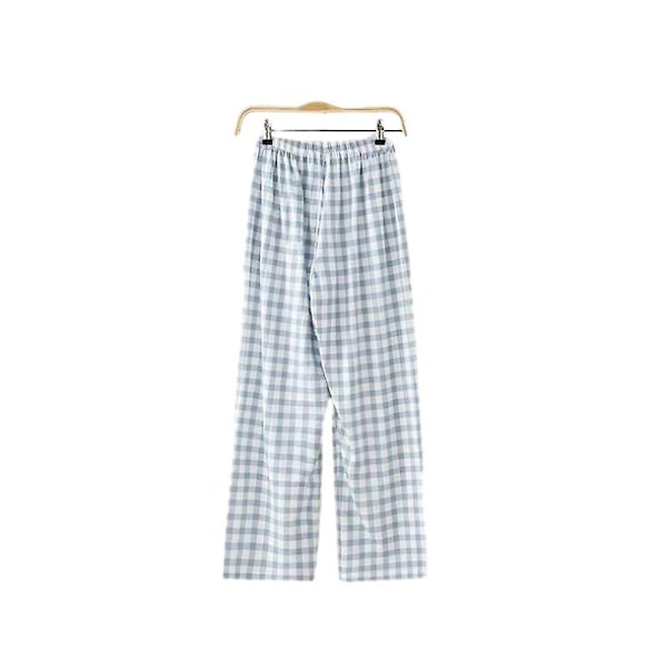 Dam pyjamasbyxor, casual långa pyjamasbyxor med fickor Grey S