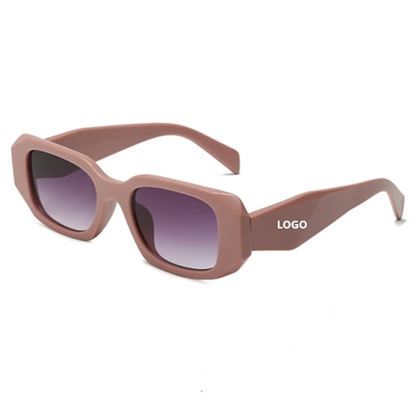 Trendiga Retro Solglasögon Herrar Fashionabla Damglasögon 2024 Solglasögon Dam Lyx Märke Designer Solglasögon Med Box Och Logotyp Pink Glasses with brand logo