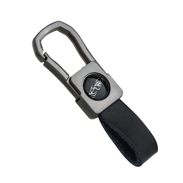 Rund billogo nøkkelring for menn - Honda & Hyundai metall nøkkelring anheng, biltilbehør GX-469 Silver