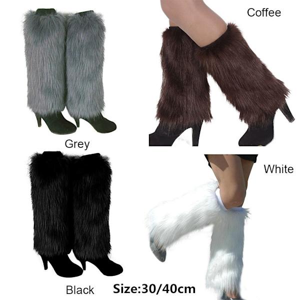 Boot Socks Leg Warmers BLACK 30CM Svart Black 30 cm