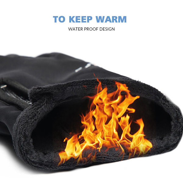 USB Opvarmede Handsker Vinter Elektriske Handsker Cykling Sort black Temperature regulation