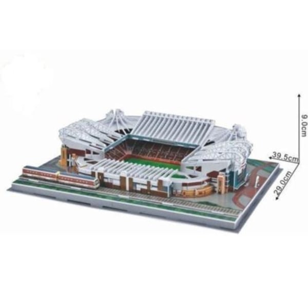 Old Trafford Stadion Model Puslespil 3D Fodbold M