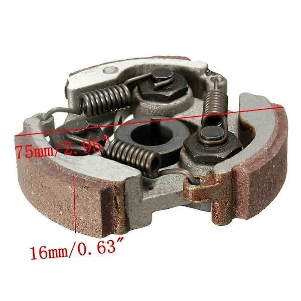 2-takts 47cc 49cc Min Centrifugal Koppling Legering Mini Moto Dirt Bike Atv Quad 3 Sko Fjäder (FQ)