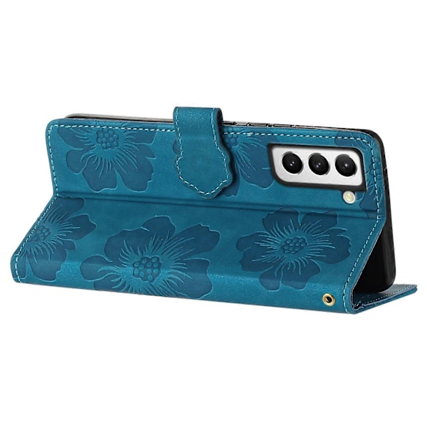 Pung Etui til Samsung Galaxy S21+ 5G PU Læder Cover Stativ Blomster Trykt Mobiltelefon Etui Multicolor(FQ) Multicolor Style C