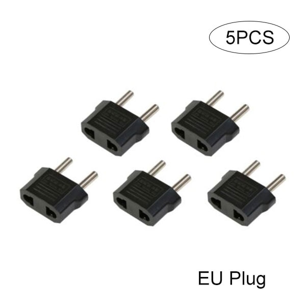 5 kpl 110V - 220V muuntaja-adapteripistokkeet Matkalla adapteri Muunnin EU Plug