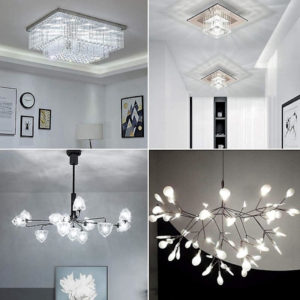 G4 Lyspære 2W G4 LED Pære Ekvivalent til 20W G4 Halogen Pære Erstatningsdel, G4 Sokkel AC/DC12V-24V, Kald Hvit 10 stk As Shown