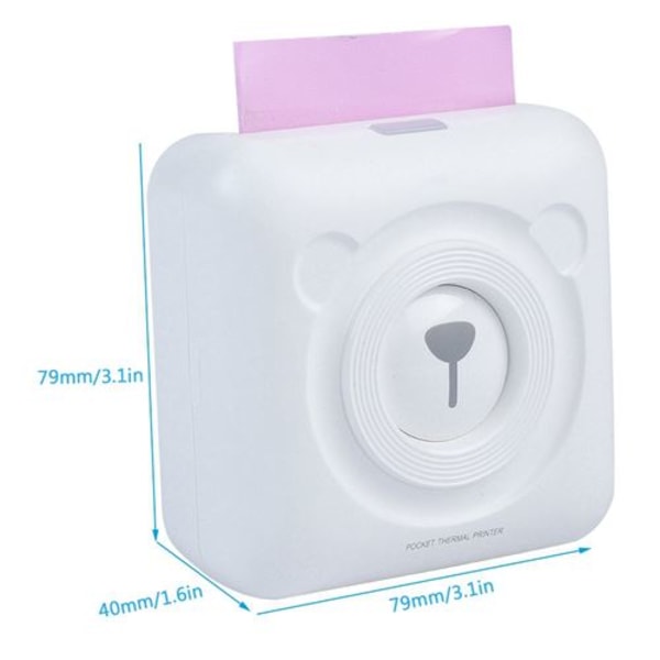 Mini Pocket Langaton Bluetooth 57mm Lämpökuva Tulostin - Pi