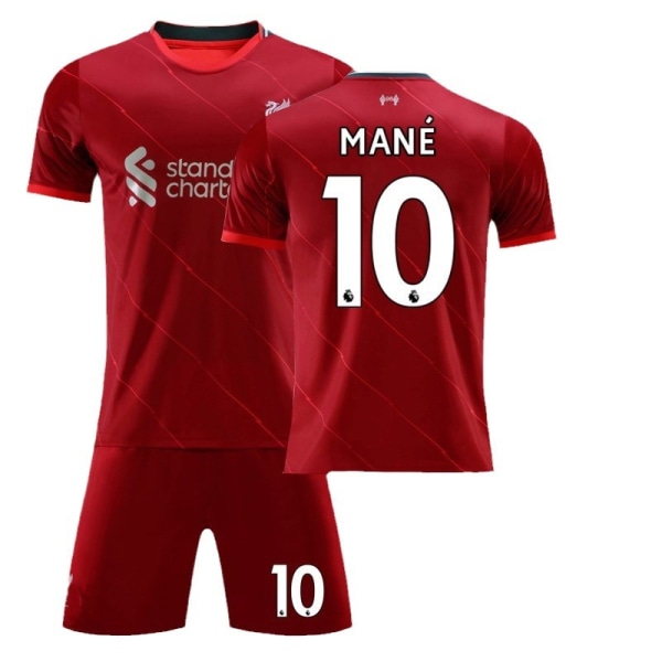 21-22 bonus hjem nr. 11 Salah nr. 10 Mane fodboldtrøje sæt nr. 27 Darwin Liverpool home number 10 Mane 20#