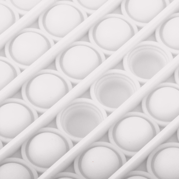 Bubbla poppande tryckpress fidget sensorisk leksak stressavlastare olika färger rund vit