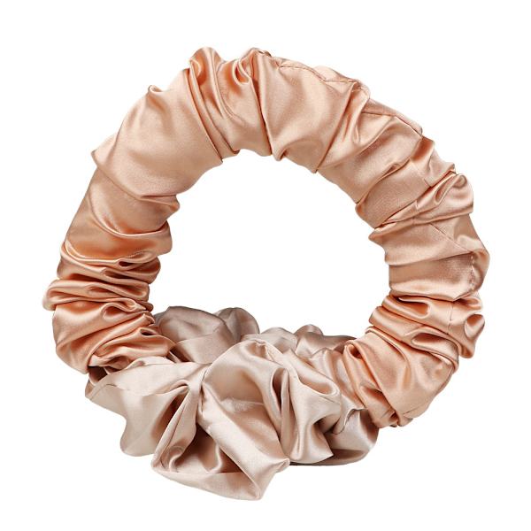 Värmefri hårcurler mjukt sovband scrunchie för långt hår Champagne Gold