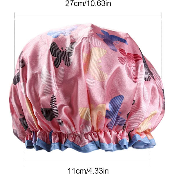 Cap Återanvändbar keps, Dubbel tjockning Vattentät keps (Fjäril) Butterfly