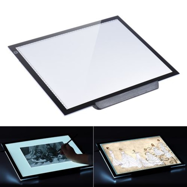 A3 47 * 37cm 21,4 tuuman LED-taiteilijan stensilauta tatuoinnin piirtämiseen