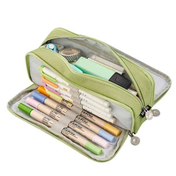 Stor etui Blyantspung GRØN Green