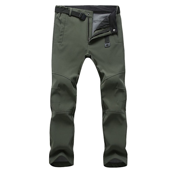 Talven lämpimät fleece-housut miehille, hikinauhat, joustavat, vedenpitävät