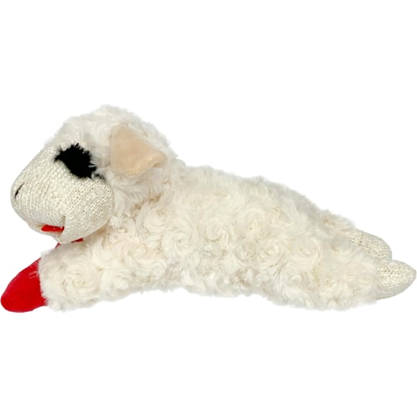 Plush-koira lelu, Lammaspihvit, 10\", Normaali, Valkoinen, Iso