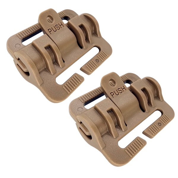 2 stk JCPC C-vest Molles system Qd adapter, hurtigudløsningsbeslag til taktisk vest 0.05 Army Green Short