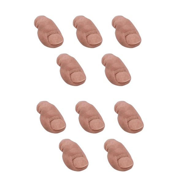 Iso Varvas Croc -koru hiuksilla, uudelleenkäytettävä kevyt kenkäkoriste onttoihin tukkeihin, karvaton Dehaired 10Pcs