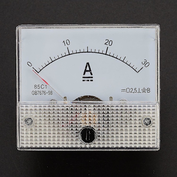 85c1-a Dc Analog Ampere Meter Panel Meter Gauge 30a Amp Gauge Strömmekaniska Ammetrar-dt