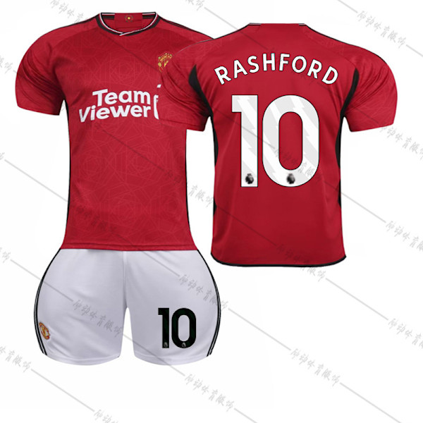 23-24 Manchester Unitedin kotipaita Red Devils -jalkapalloasusetti nro 10 Rashford 21 Anthony 25 Sancho 7 Mount 2324 Red Devils Home No. 10 #2XL