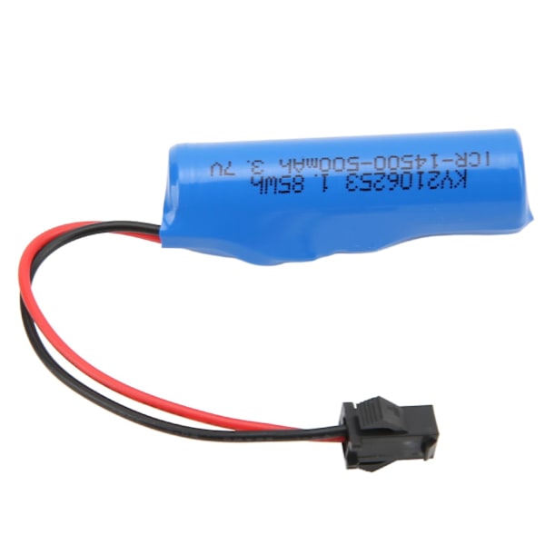 3.7V 500mAh Litiumbatteri Simuleret RC-Båtleksaksbatteri USB-Laddningskabel RC-Båtillbehør til Flytec V005