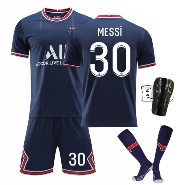 21-22 Paris hemtröja nr 30 Messi nr 7 Mbappe nr 10 Neymar fotbollströja sportkläder Paris home game No. 30 Messi M#