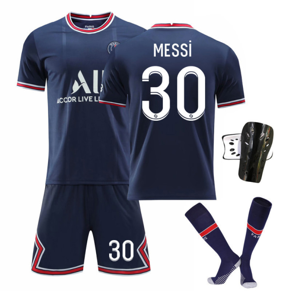 21-22 Paris hemtröja nr 30 Messi nr 7 Mbappe nr 10 Neymar fotbollströja sportkläder Paris home number 11 with socks XS#